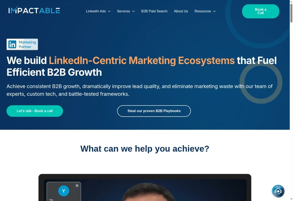 Impactable homepage, July 2026