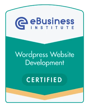 eBusiness Institute, WordPress Website Development, certified